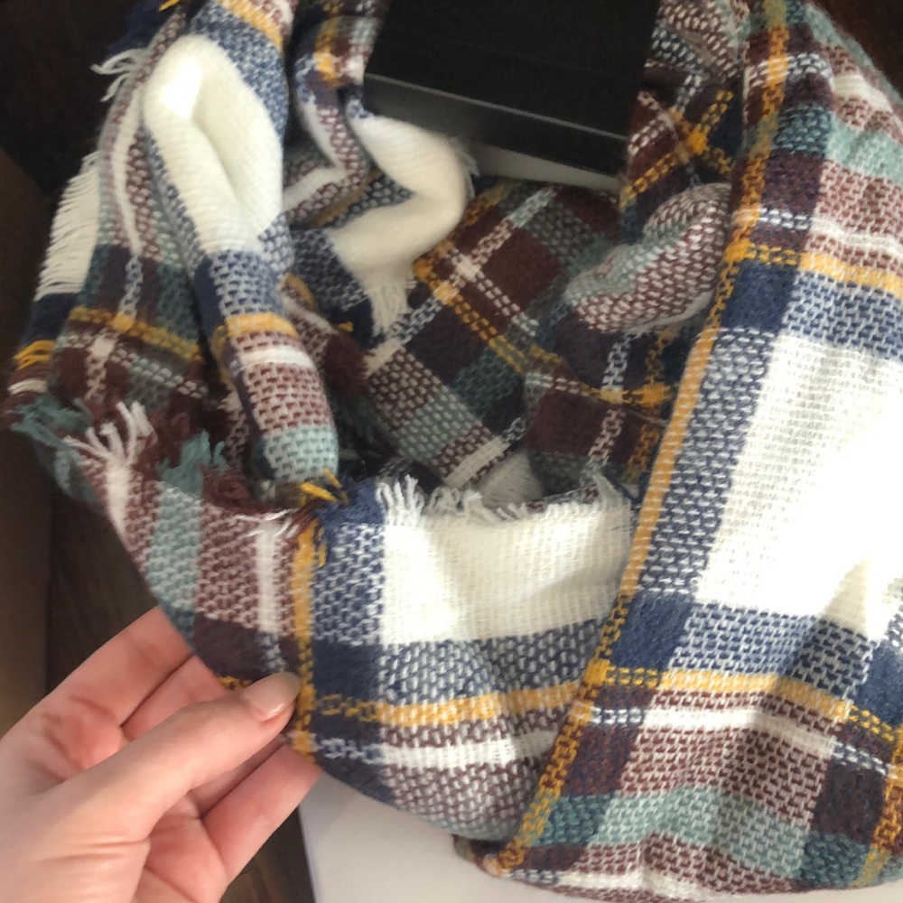 Knit infinity scarf. Never worn